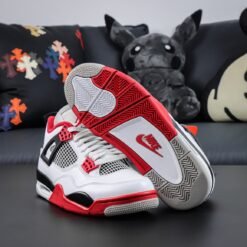 Alternative view of NIKE AIR JORDAN 4 FIRE RED