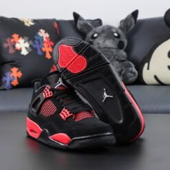 Alternative view of NIKE AIR JORDAN 4 RED THUNDER