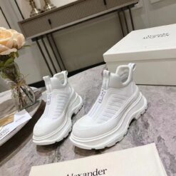 Alternative view of Alexander McQueen Tread Slick Moto Low Top Sneaker White
