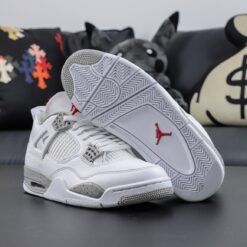 Alternative view of NIKE AIR JORDAN 4 RETRO TECH WHITE