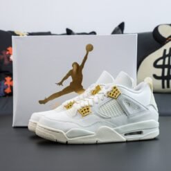 NIKE JORDAN 4 METALLIC GOLD