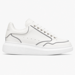 Alexander Mcqueen Panelled Leather Sneakers White