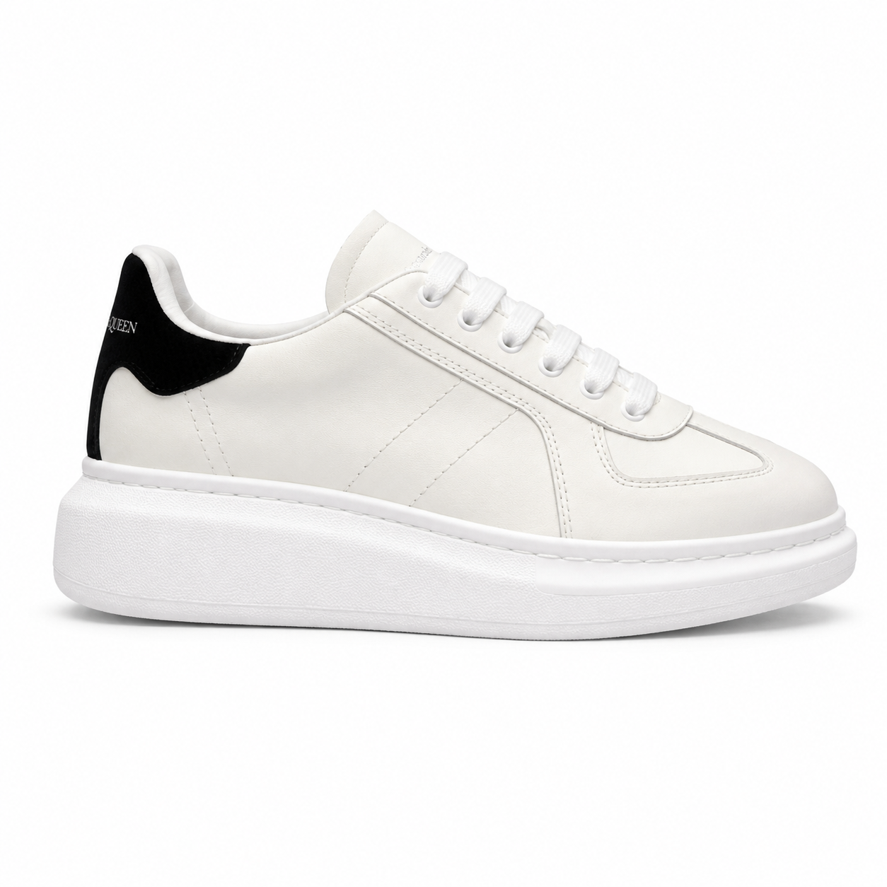 Alexander McQueen Oversized Retro Sneakers White Black