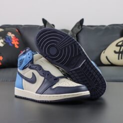 Alternative view of Nike Air Jordan 1 Retro High OG 'Obsidian'