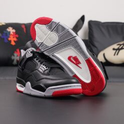 Alternative view of Air Jordan 4 Bred Reimagined