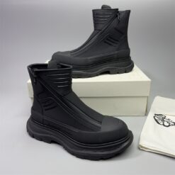 Alternative view of Alexander McQueen Tread Slick Zip-Up Boot Black