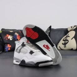 Alternative view of NIKE AIR JORDAN 4 RETRO WHITE CEMENT